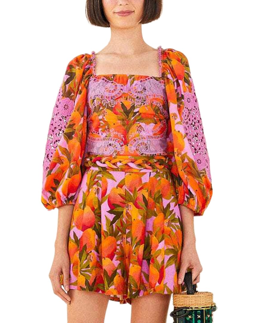 FARM Rio Farm Rio Mango Macaws Blouse