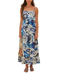 FARM Rio Farm Rio Mantas Off-White Maxi Dress