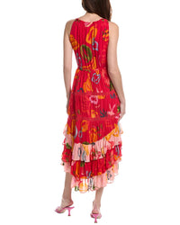 Farm Rio Lace-Trim Maxi Dress