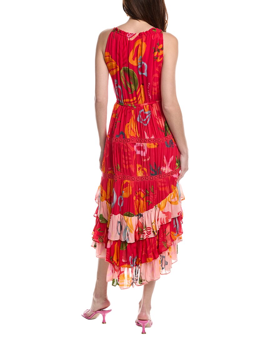 Farm Rio Lace-Trim Maxi Dress