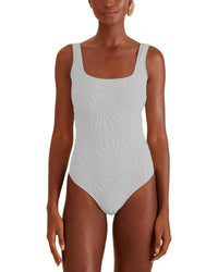 FARM Rio Farm Rio Off White Banana Matelassé One-Piece