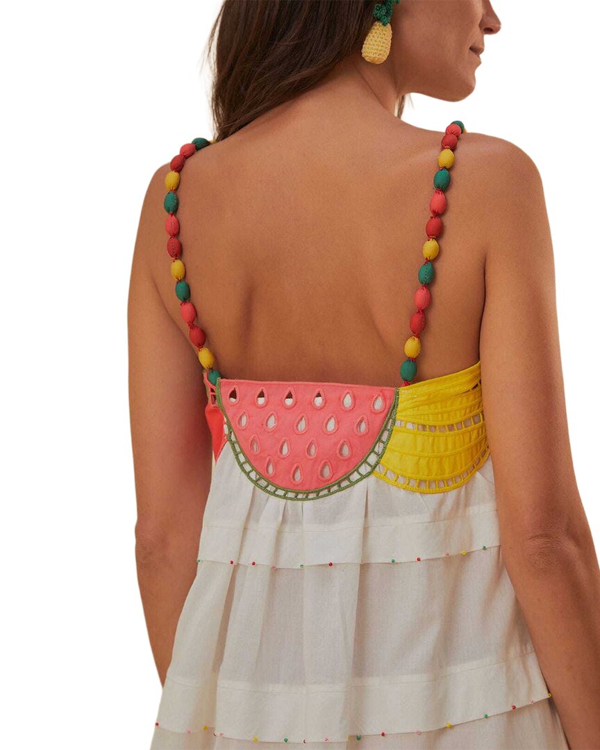 FARM Rio Farm Rio Off-White Fruits Richelieu Sleeveless Maxi Dress