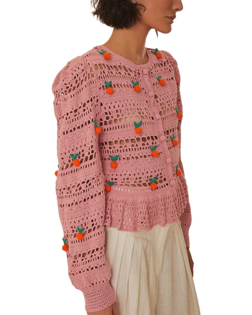 FARM Rio Farm Rio Orange Crochet Blouse