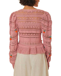 FARM Rio Farm Rio Orange Crochet Blouse