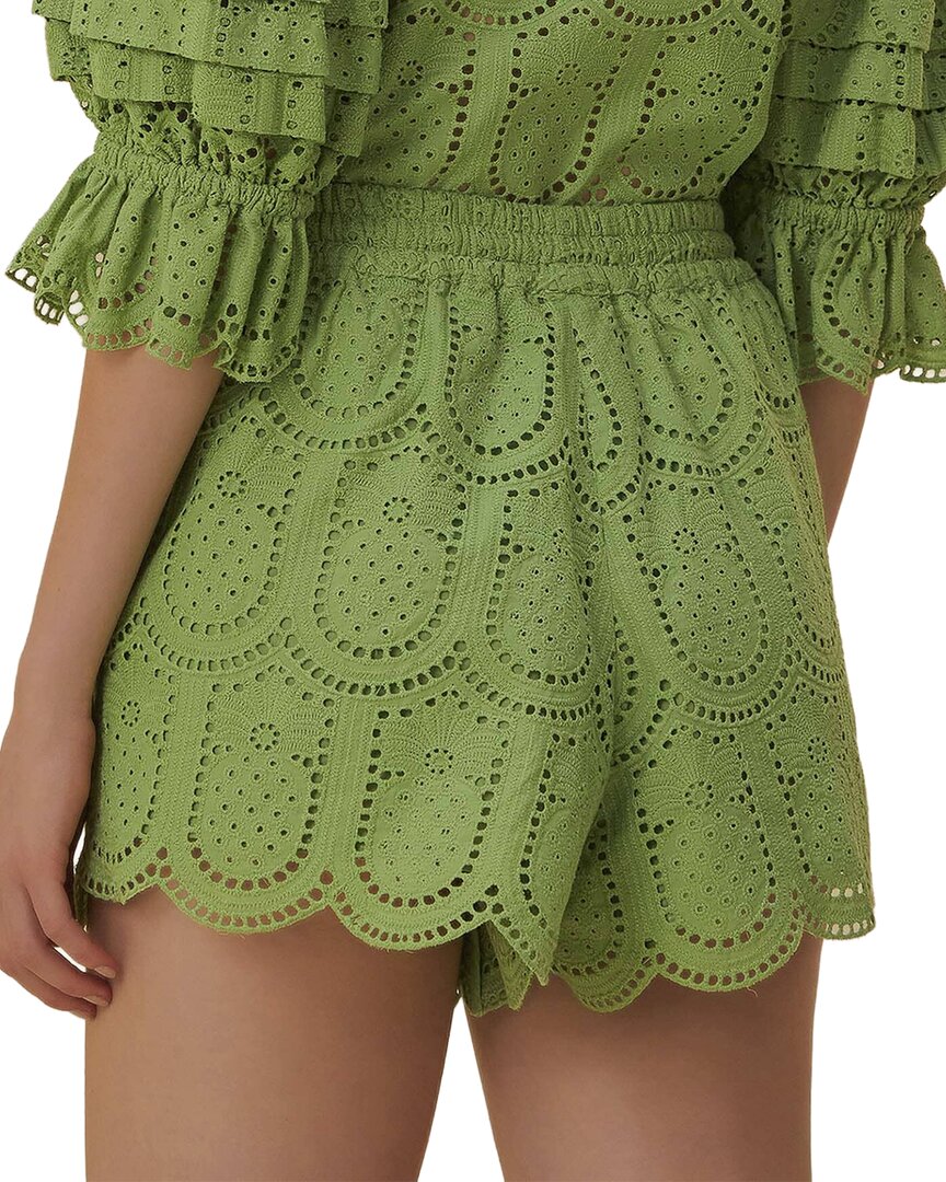 FARM Rio Farm Rio Pineapple Eyelet Green Shorts