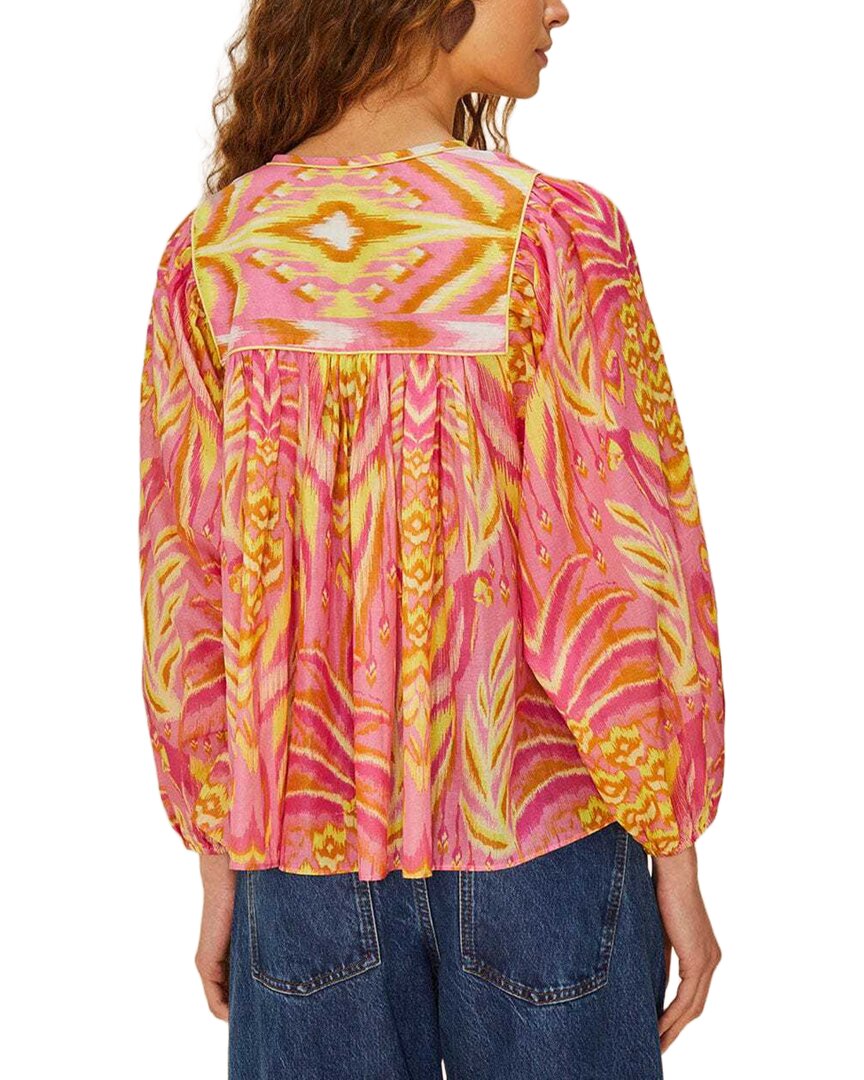 FARM Rio Farm Rio Pineapple Tapestry Pink Blouse