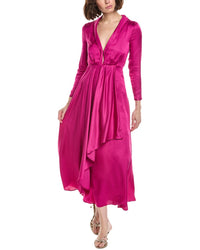 FARM Rio Farm Rio Pink Long Sleeved Maxi Dress