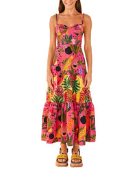 FARM Rio Farm Rio Pop Leopards Mixed Dress