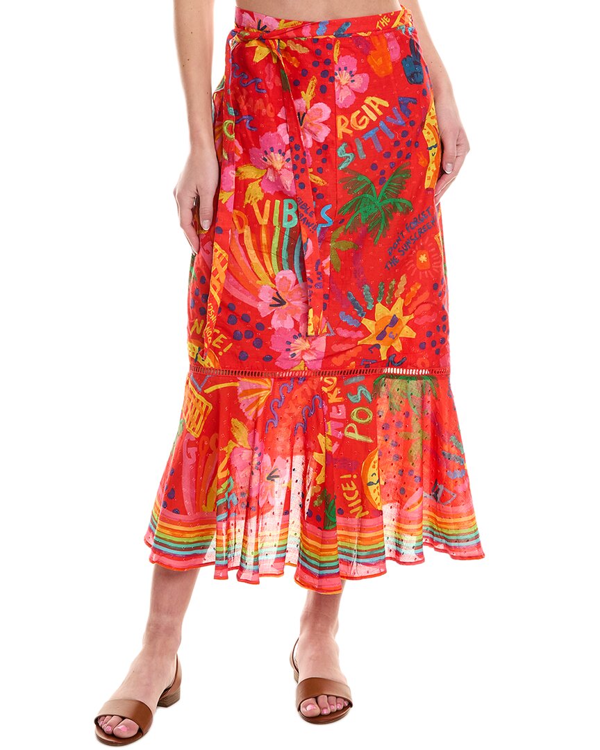 FARM Rio Farm Rio Good Vibes Wrap Skirt