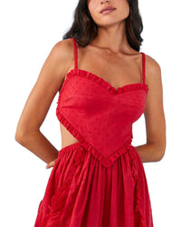 FARM Rio Farm Rio Red Heart Maxi Dress