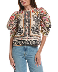 FARM Rio Farm Rio Romantic Garden Blouse