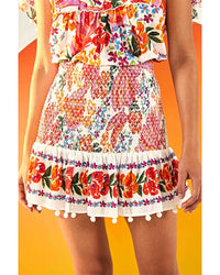 FARM Rio Farm Rio Spring Bananas Mini Skirt