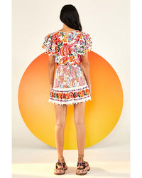 FARM Rio Farm Rio Spring Bananas Mini Skirt