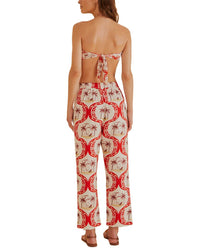FARM Rio Farm Rio Linen-Blend Summer Beach Pant