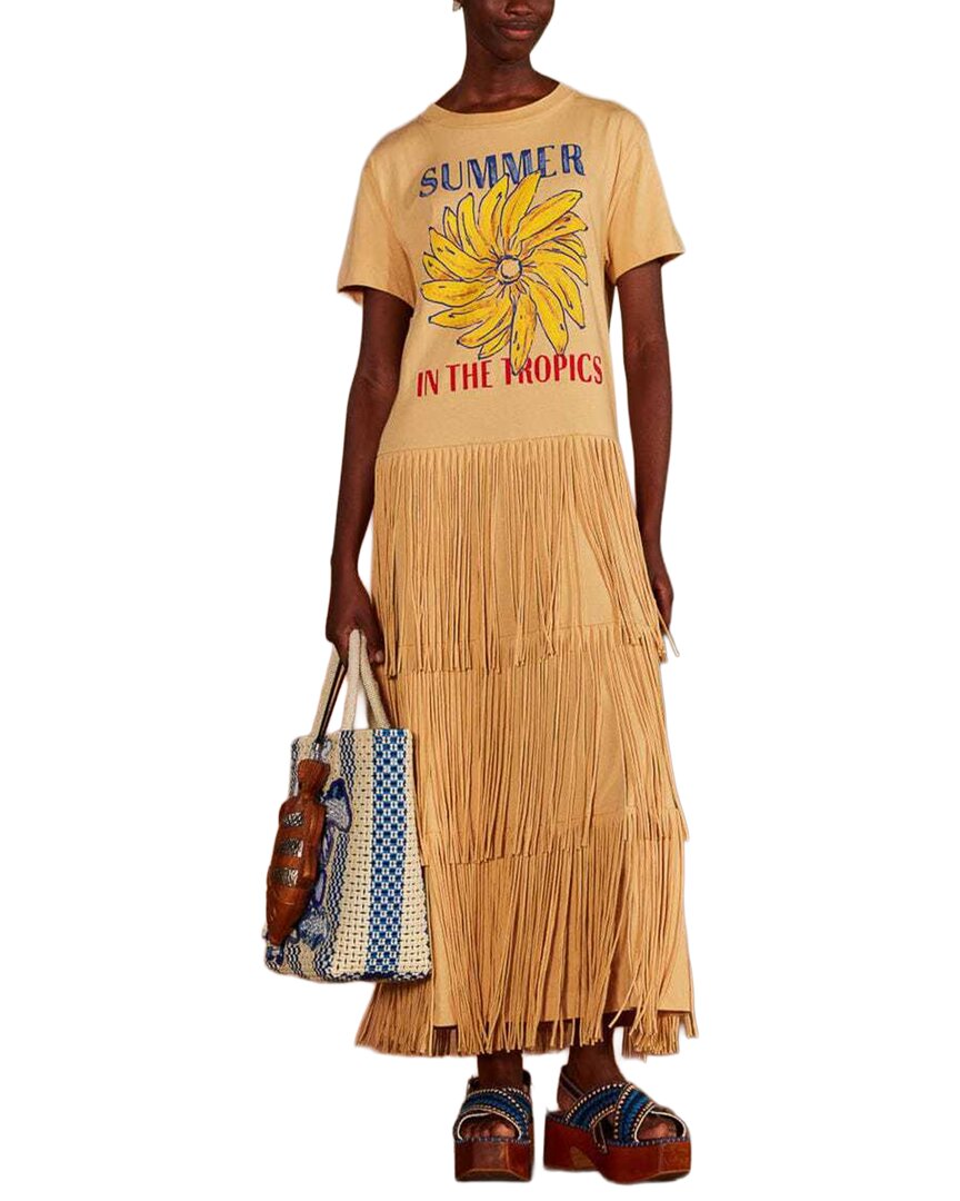 FARM Rio Farm Rio Summer In The Tropics Fringe Dress