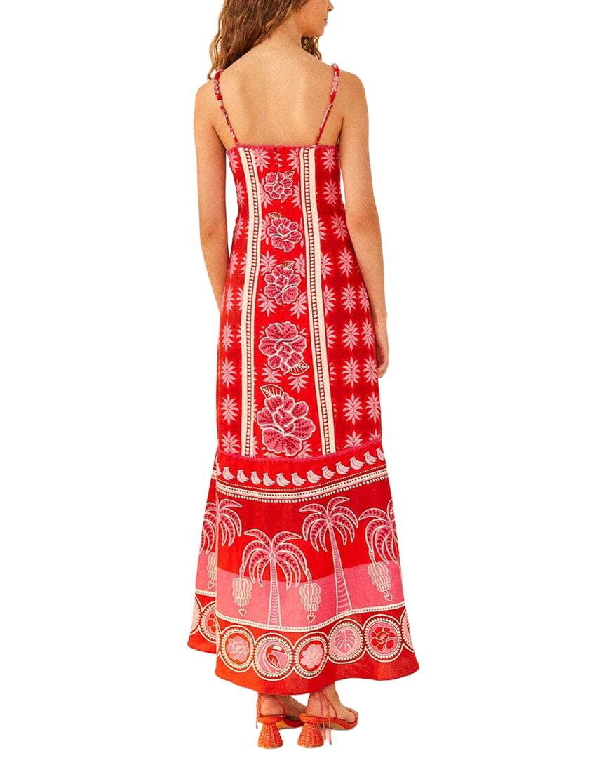 FARM Rio Farm Rio Linen Summer Sunrise Maxi Dress