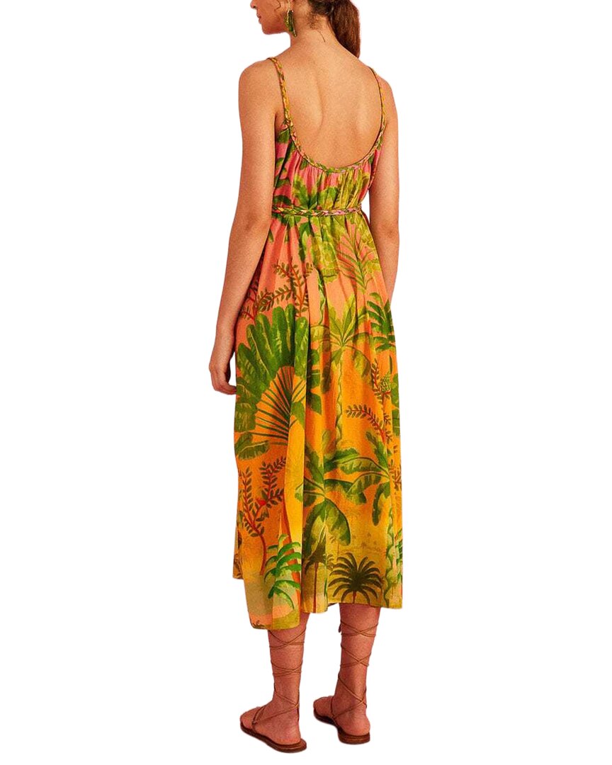 Farm Rio Sunrise Scenario Halter Dress