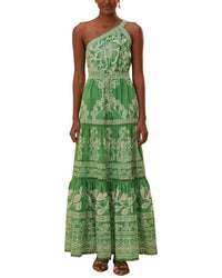 Farm Rio Sweet Garden Green Maxi Dress