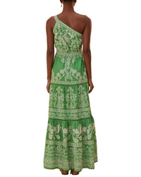 Farm Rio Sweet Garden Green Maxi Dress