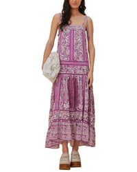 FARM Rio Farm Rio Sweet Garden Lilac Sleeveless Maxi Dress