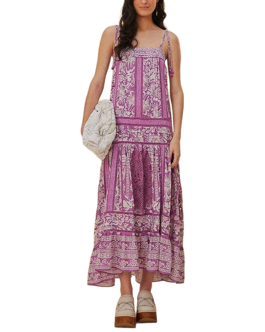 FARM Rio Farm Rio Sweet Garden Lilac Sleeveless Maxi Dress