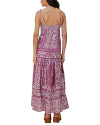 FARM Rio Farm Rio Sweet Garden Lilac Sleeveless Maxi Dress