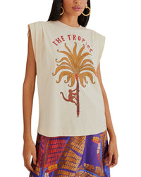 FARM Rio Farm Rio The Tropics Pleat Shirt