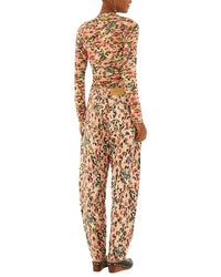 FARM Rio Farm Rio Tiny Flowers Pink Canvas Ballon Pant