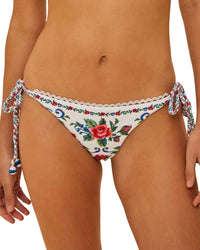 FARM Rio Farm Rio Flower Tapestry Tie Side Bikini Bottom