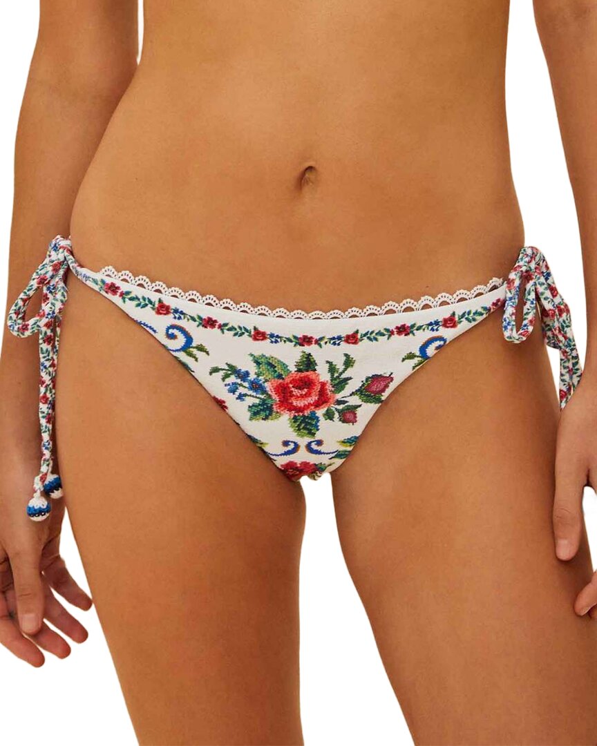 FARM Rio Farm Rio Flower Tapestry Tie Side Bikini Bottom