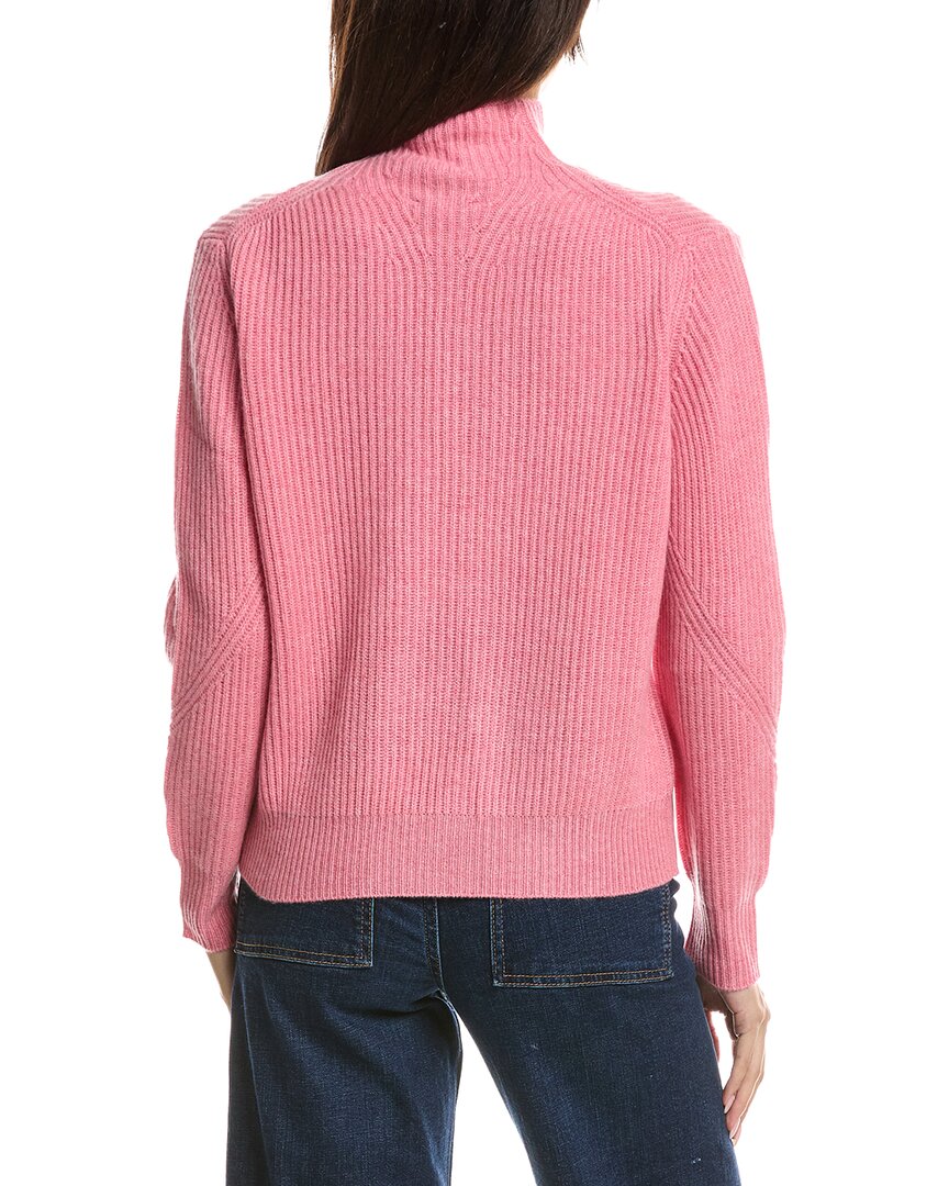 Forte Cashmere Forte Cashmere Fashioned Rib Funnel Neck Cashmere Sweater
