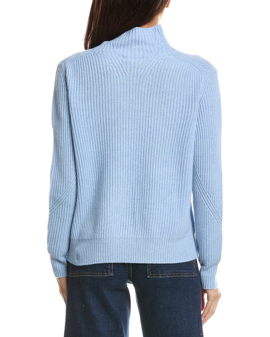 Forte Cashmere Forte Cashmere Fashioned Rib Funnel Neck Cashmere Sweater