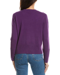 Forte Cashmere Forte Cashmere Exposed Seam Crewneck Cashmere Sweater