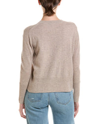 Forte Cashmere Forte Cashmere Exposed Seam Crewneck Cashmere Sweater