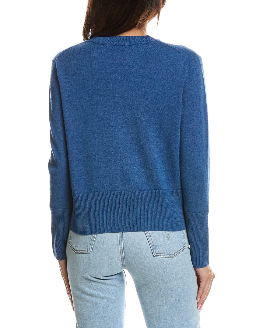 Forte Cashmere Forte Cashmere Exposed Seam Crewneck Cashmere Sweater