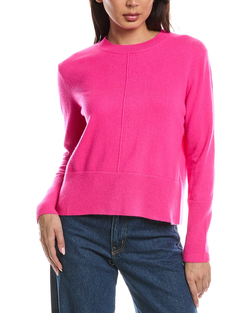 Forte Cashmere Forte Cashmere Exposed Seam Crewneck Cashmere Sweater