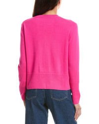 Forte Cashmere Forte Cashmere Exposed Seam Crewneck Cashmere Sweater