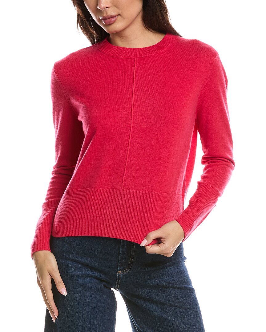 Forte Cashmere Forte Cashmere Exposed Seam Crewneck Cashmere Sweater