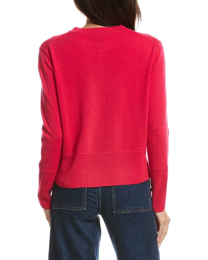 Forte Cashmere Forte Cashmere Exposed Seam Crewneck Cashmere Sweater