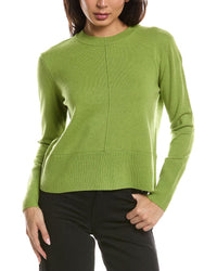 Forte Cashmere Forte Cashmere Exposed Seam Crewneck Cashmere Sweater