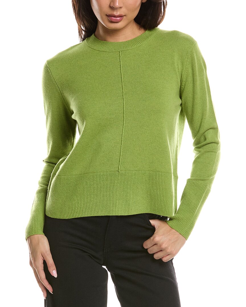 Forte Cashmere Forte Cashmere Exposed Seam Crewneck Cashmere Sweater