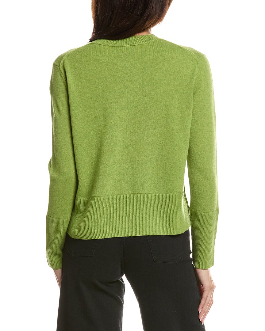 Forte Cashmere Forte Cashmere Exposed Seam Crewneck Cashmere Sweater