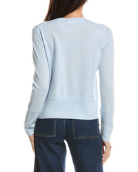 Forte Cashmere Forte Cashmere Exposed Seam Crewneck Cashmere Sweater
