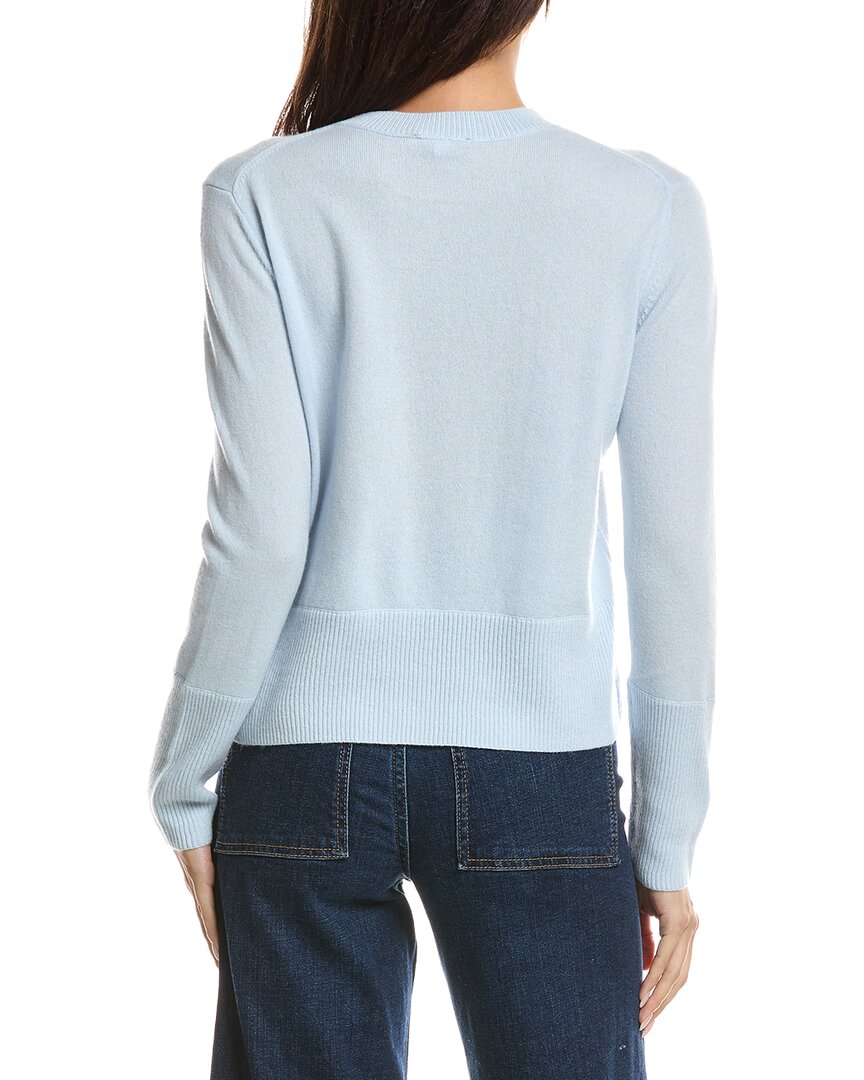 Forte Cashmere Forte Cashmere Exposed Seam Crewneck Cashmere Sweater