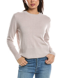 Forte Cashmere Forte Cashmere Exposed Seam Crewneck Cashmere Sweater