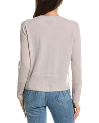 Forte Cashmere Forte Cashmere Exposed Seam Crewneck Cashmere Sweater