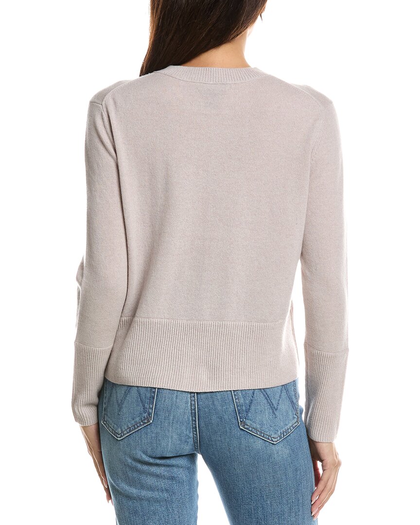 Forte Cashmere Forte Cashmere Exposed Seam Crewneck Cashmere Sweater