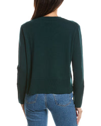 Forte Cashmere Forte Cashmere Exposed Seam Crewneck Cashmere Sweater