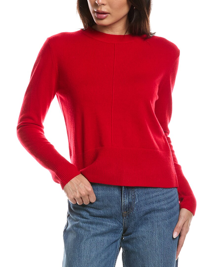 Forte Cashmere Forte Cashmere Exposed Seam Crewneck Cashmere Sweater