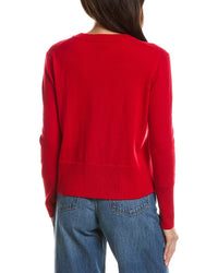 Forte Cashmere Forte Cashmere Exposed Seam Crewneck Cashmere Sweater